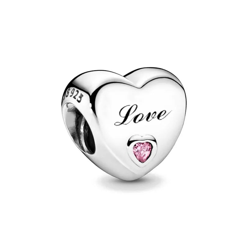 2025 Europe NEW 925 Sterling Silver Family Charm Dangle Pendant Bead Fit Women Original Bracelet Jewelry For Gift Mom Brother