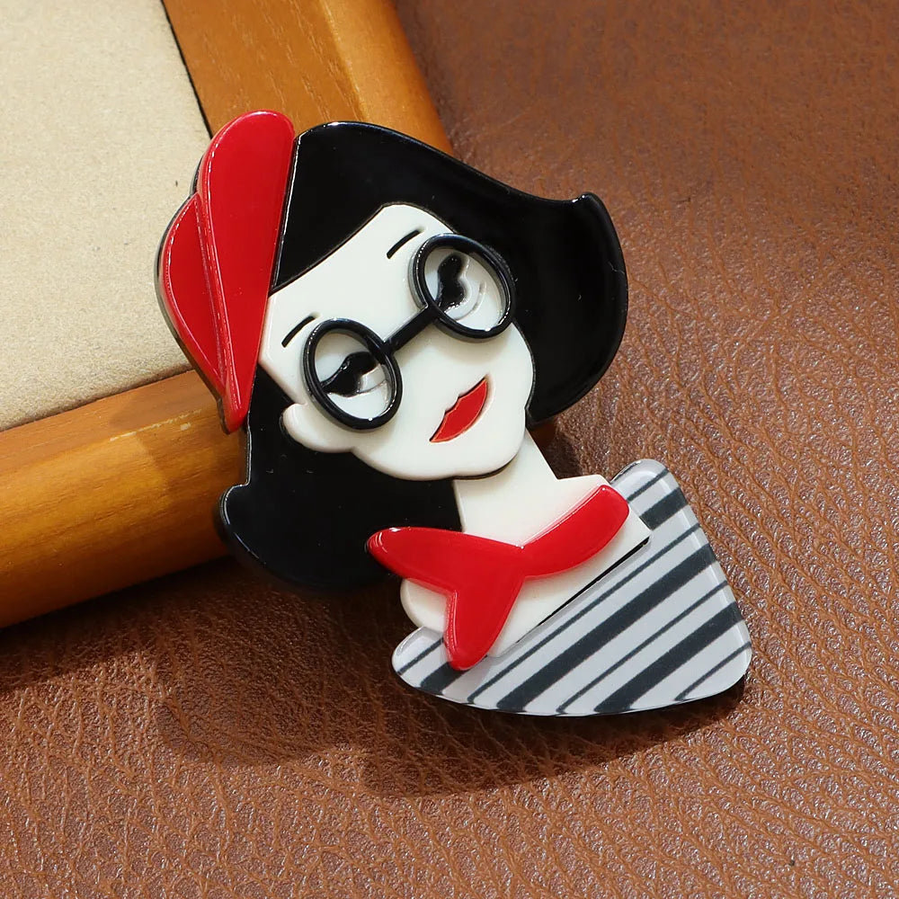 CINDY XIANG New Acrylic Fashion Lady Brooch Beautiful Women Jewelry High Quality