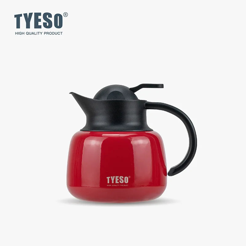 Tyeso Stainless Steel Tea Thermos Heat/Cold Retention Tea-Water Separation Infuser Large Capacity Teapots For Coffee Travel Gift