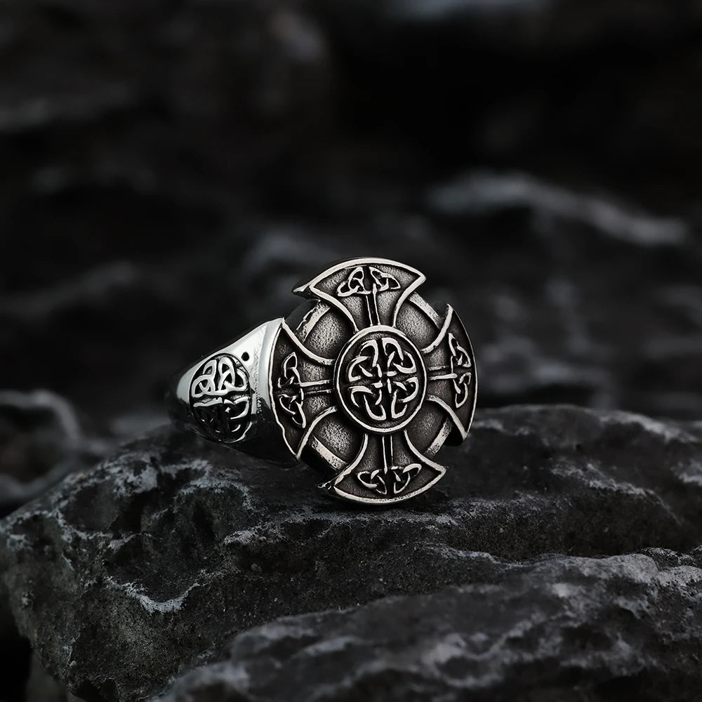 Celtic Cross Knot Ring