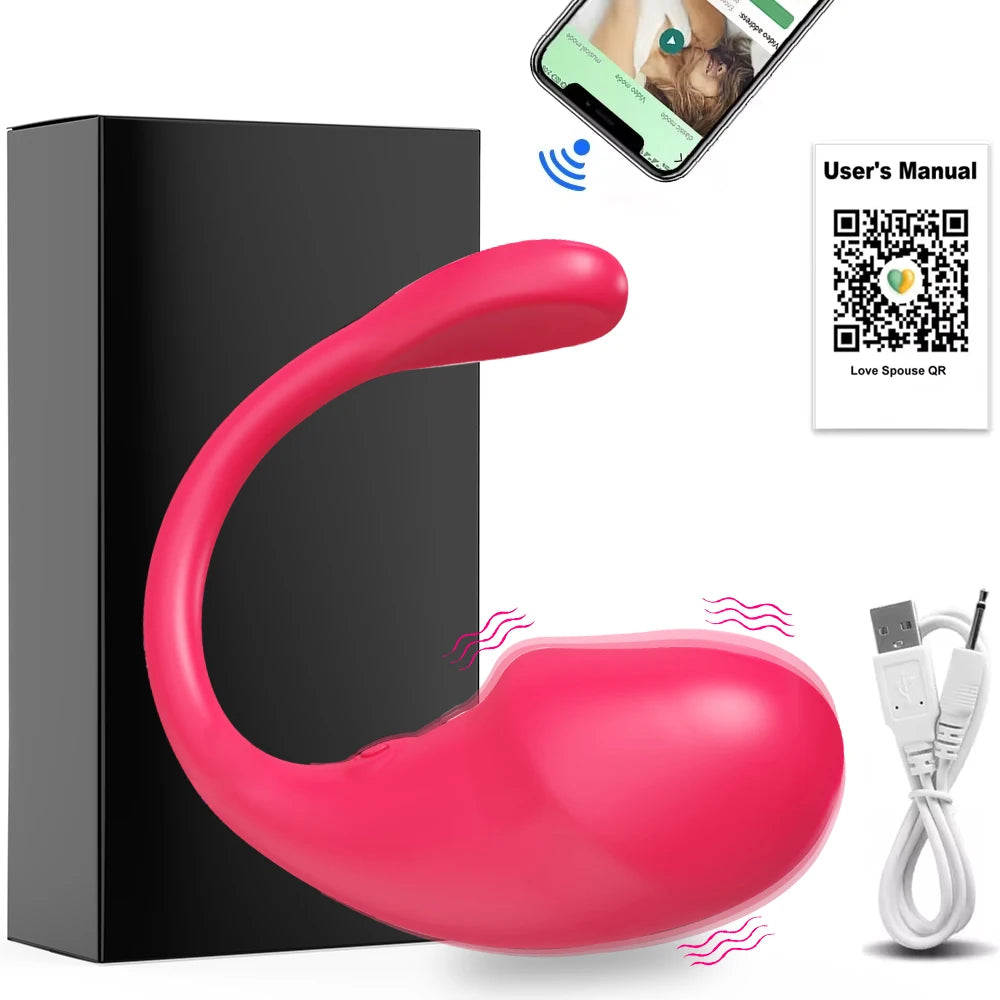 Wireless Bluetooth G Spot Dildo Vibrator for Women APP Remote Control Wear Vibrating Egg Clit Female Vibrating Panties Sex Toys