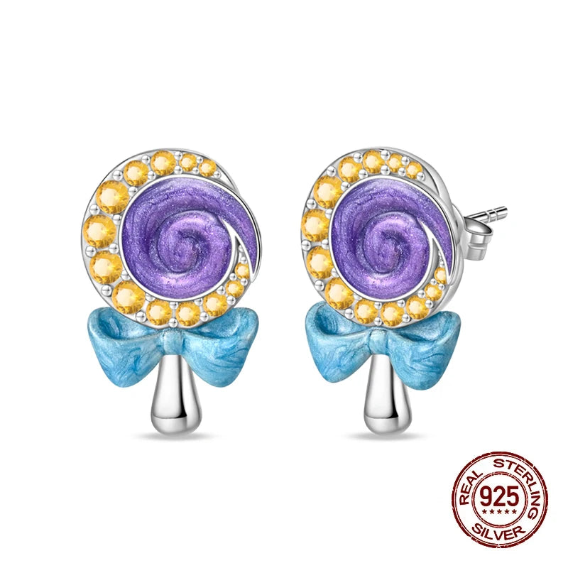 Christmas Series For Womens Earrings 925 Sterling Silver Christmas Bell Flower Apple Earrings Fine Party Wear Jewellery Gift