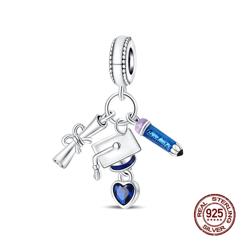 925 Sterling Silver Time Machine Trunk Travel Camera Charms Beads Fit 3mm 925 Original Bracelets DIY Jewelry Birthday Gift