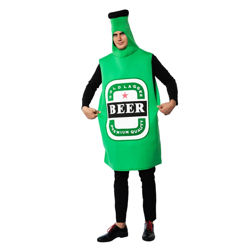 Nouveau costume de scène amusant pour la fête de la bière d'Halloween pour femmes et hommes