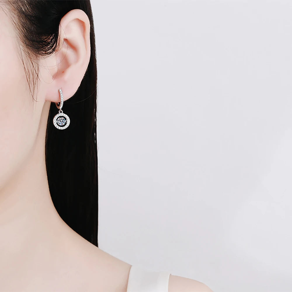 Serenity 5mm D Moissanite Earrings for Women Men Gift Sparkling Lab Diamond Drop Earrings S925 Sterling Silver Earrings Jewelry - Madeinsea©