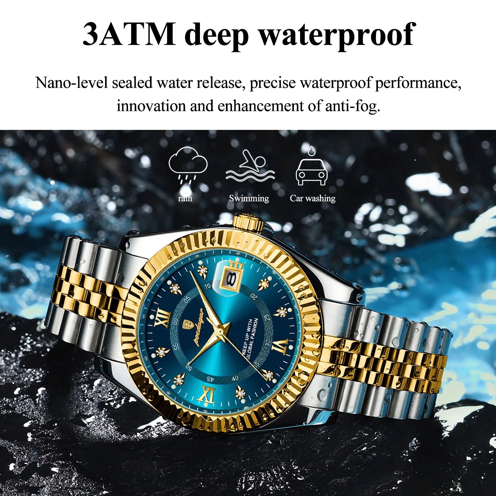 POEDAGAR Luxury Sport Wrist Watch For Man Waterproof Luminous Date Men Watch Quartz Stainless Steel Men's Watches Male Reloj+box - Madeinsea©