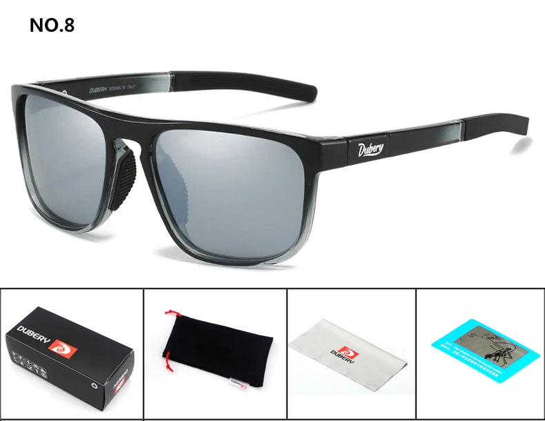 DUBERY 2025 New Fashion Polarized Sunglasses UV400 Protection Men Women Retro Classic Driving Outdoor 9 Colors Model 578
