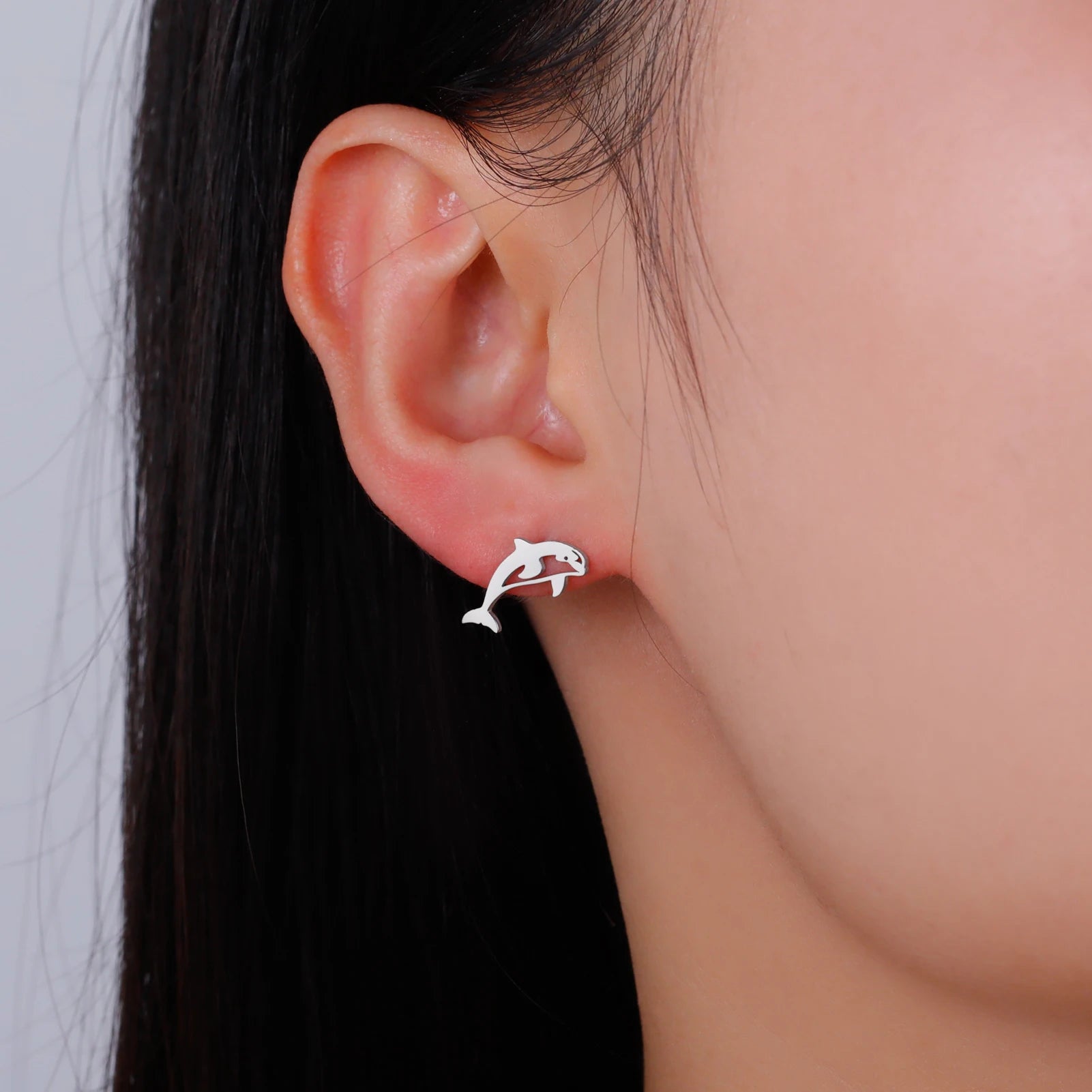 Whale / Shark Stud Earrings