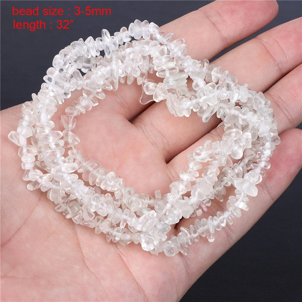 Wholesale Natural Stone Clear Quartz Crystals Beads Faceted Smooth Irregular Loose Bead For Jewelry Making Charm Accessories DIY