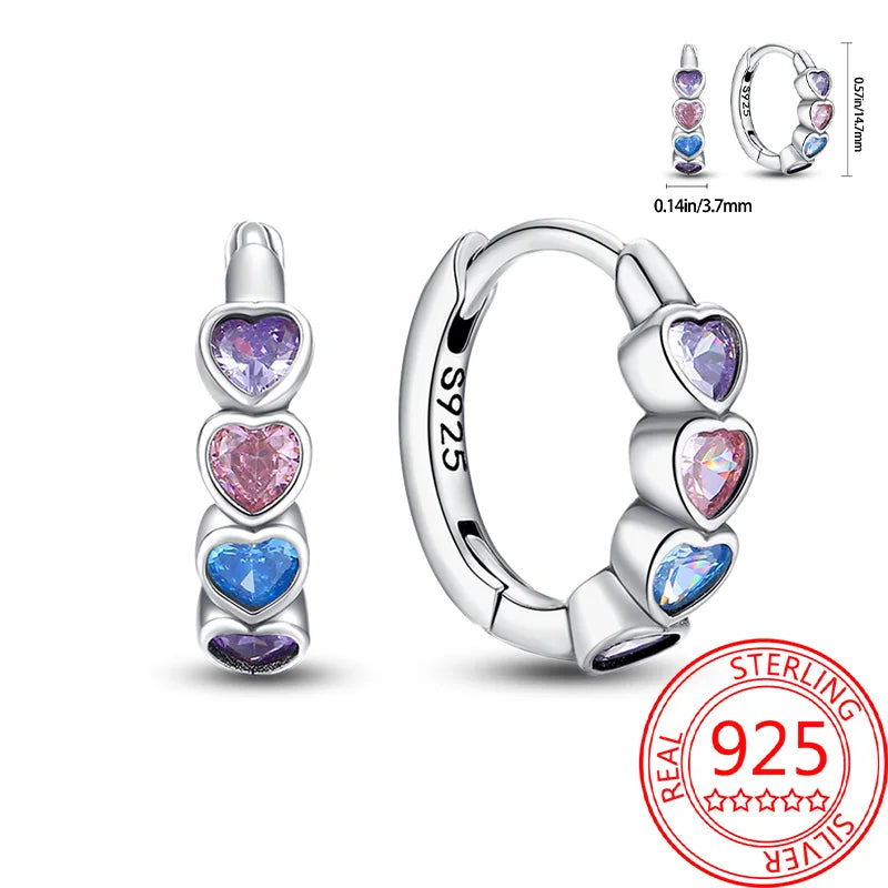 Hot Sale Bee Earrings For Girl Lovely Yellow Black Dancing Bee Happy S925 Hoop Earrings Birthday Gift Silver Jewelry