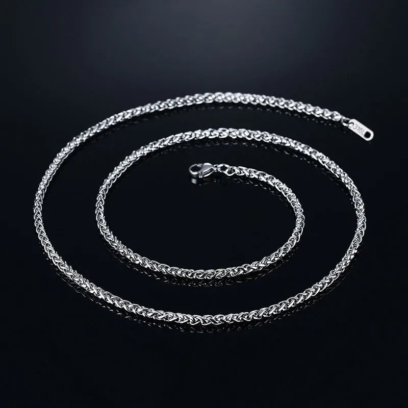 Vnox Mens Cross Necklaces, Stainless Steel Layered Plain Cross Pendant, Rope Box Chain Necklace, Simple Prayer Jesus Collar