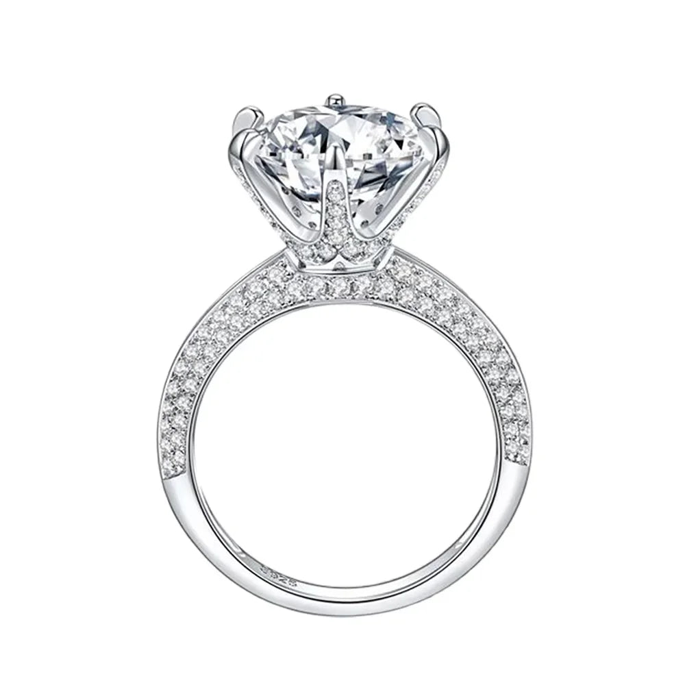 Serenity 1/3/5ct D Color Moissanite Rings For Women Anniversary Gift  100% S925 Sterling Silver Eternity Ring Wedding Bridal GRA
