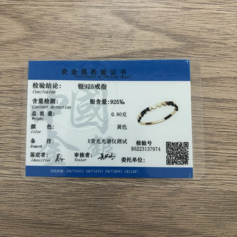 925 Sterling Silver Korean Version Simple Ring Women 14K Plating Gold Heart-shaped Link Tail Ring Exquisite Temperament  Jewelry