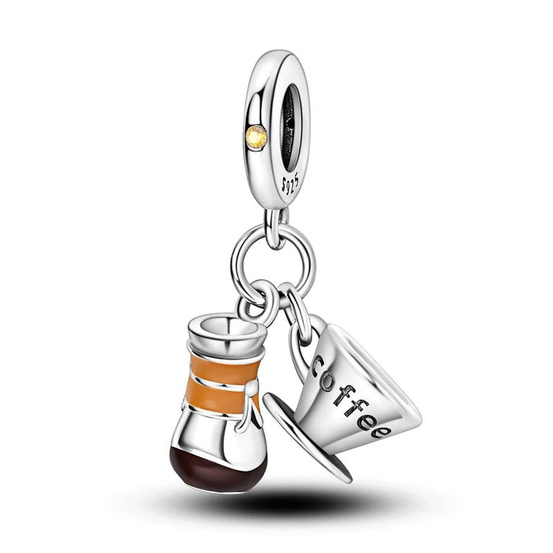 Charm Original 925 Sterling Silver Charms Pendants Love Travel Life DIY Beads for Bracelet Necklace Charms Women Jewelry Making