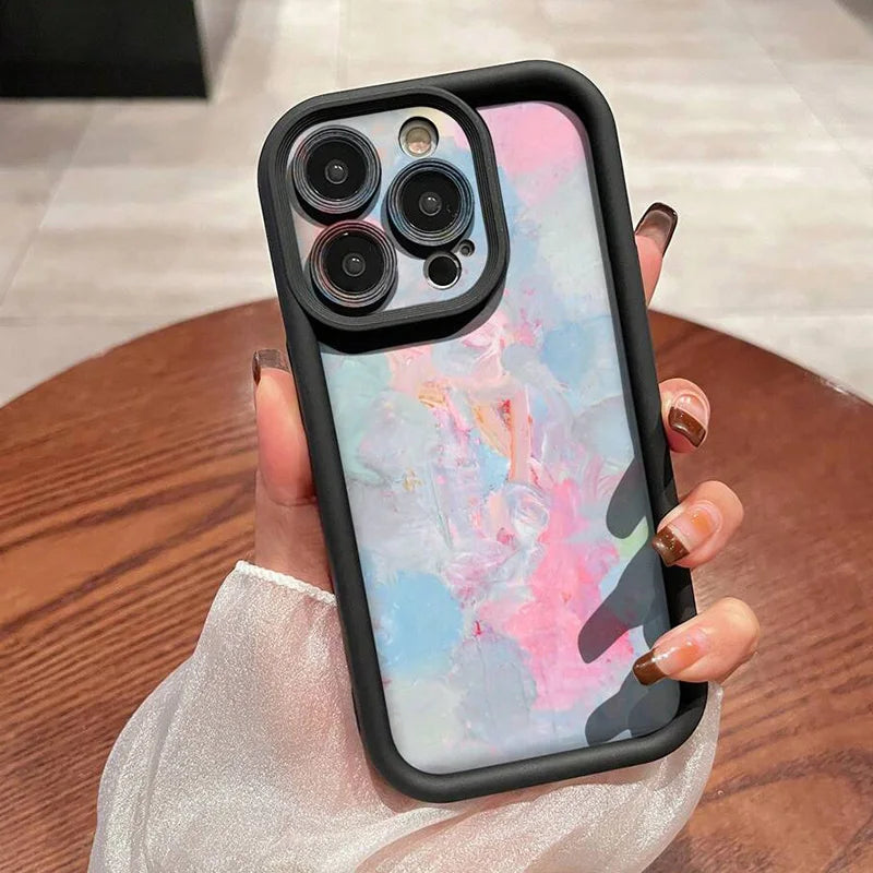 For Samsung Galaxy S25 S24 S23 S22 Ultra FE A16 A55 A54 A53 A06 A15 A35 A14 A34 5G Case Dreamy Ombre Design TPU Soft Phone Cover