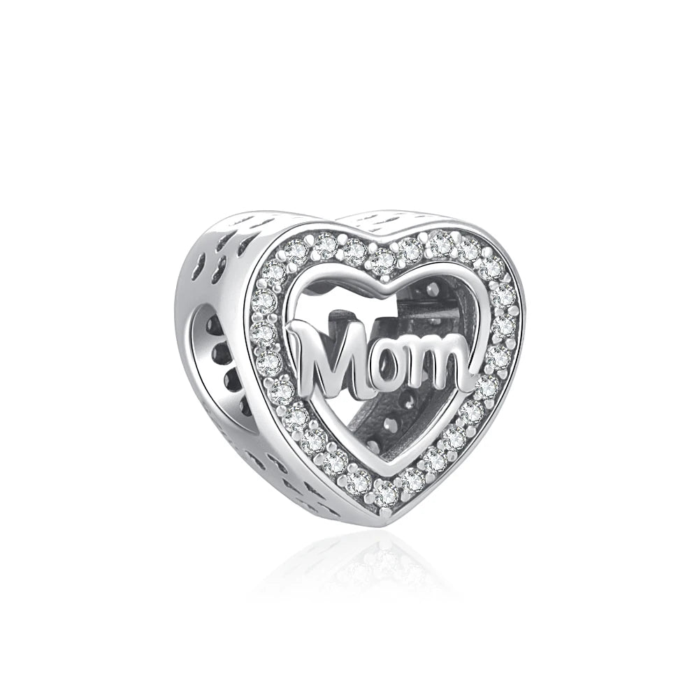 2025 Europe NEW 925 Sterling Silver Family Charm Dangle Pendant Bead Fit Women Original Bracelet Jewelry For Gift Mom Brother