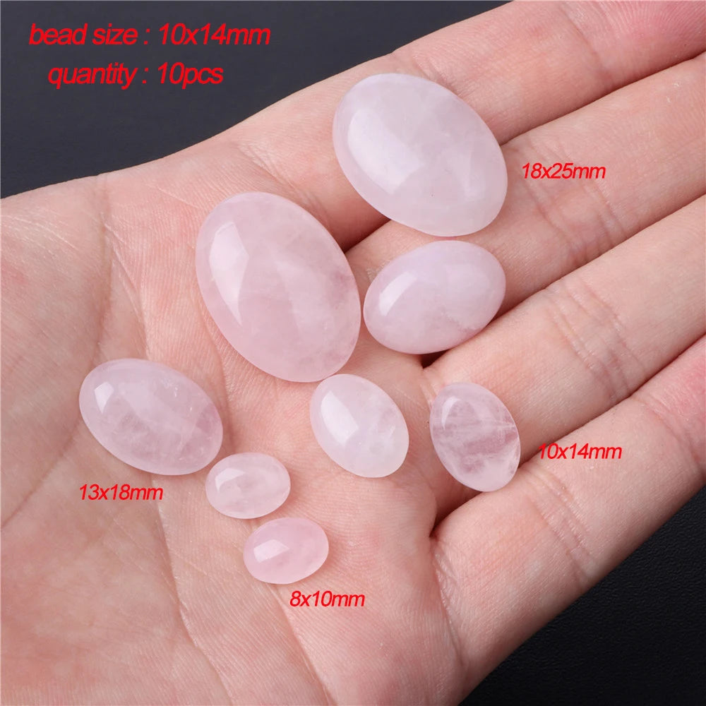 45 Style Natural Rose Quartz Bead Round Tube Crystal Loose Beads For Jewelry Making Handmade Diy Bracelet Necklace Accessories