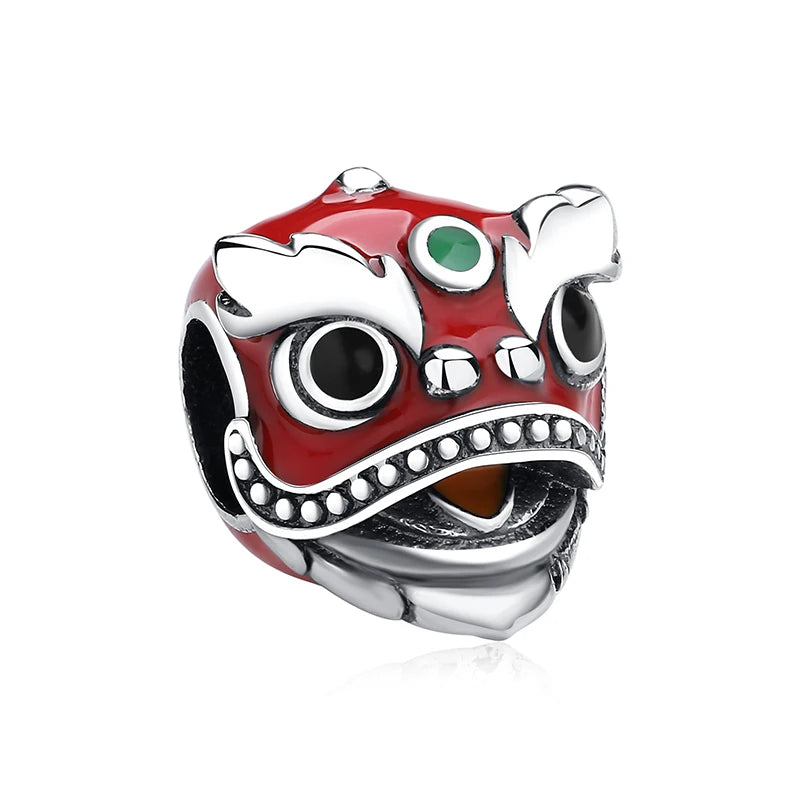 925 Sterling Silver Charms Beads Original Japanese Doll Fortune Cat Charm Fit Brand Bracelets Bangles DIY Jewelry For Women