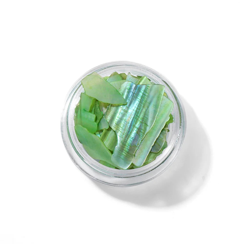 Unregelmäßige Abalone-Fragmente, Splitter, Kiesel, Muschelglitzerflocken für Nagelkunstdekoration, DIY-Charm-Maniküre-Accessoires