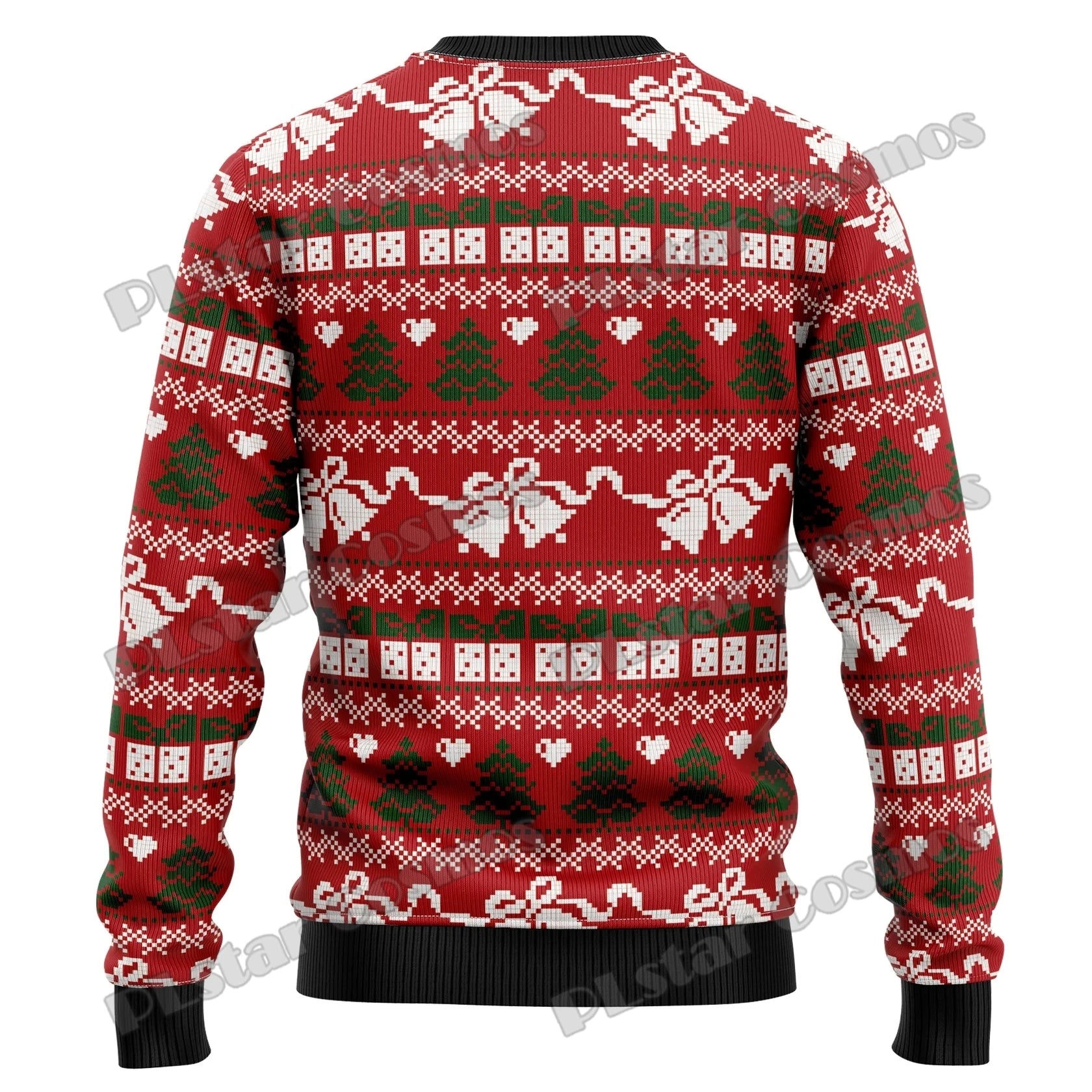 Funny Horse Christmas Graphic 3D Printed Fashion Men's Ugly Christmas Sweater Winter Unisex Casual Knit Pullover Sweater MYY15