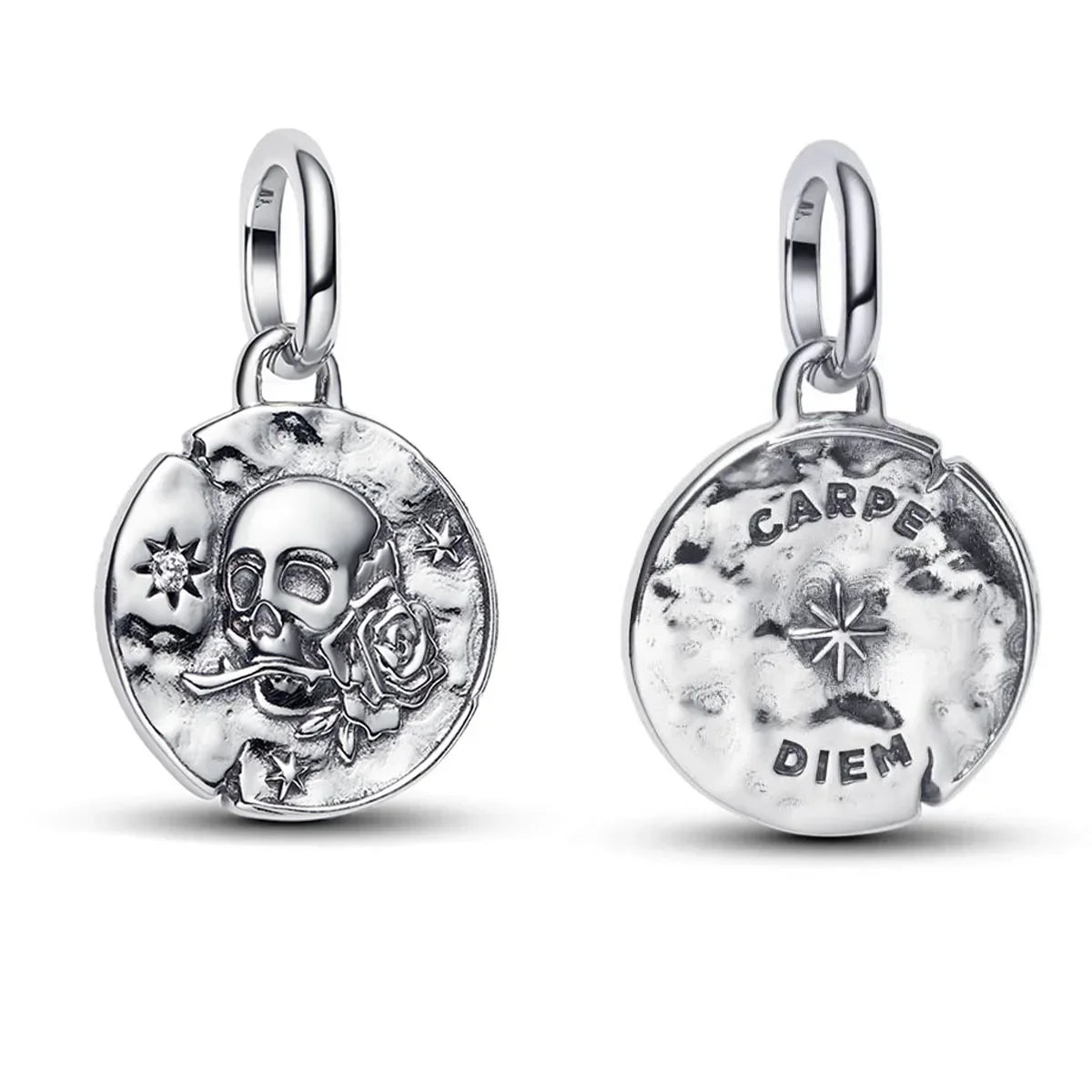 Halloween 925 Sterling Silver Skull Charm Luminous Pumpkin Bat Ghost Coffin Bead Pendant Ring Necklace Bracelet DIY Jewelry Gift