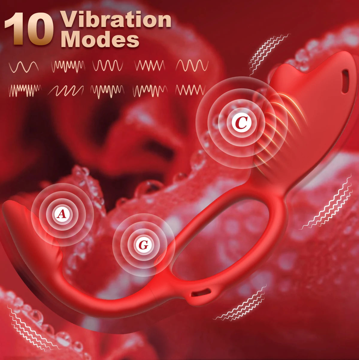 Wearable Panty Vibrator Female 10 Vibration with Wireless Control Vibrating Penis Ring Clitoral Stimulator Adult Sexy Toys