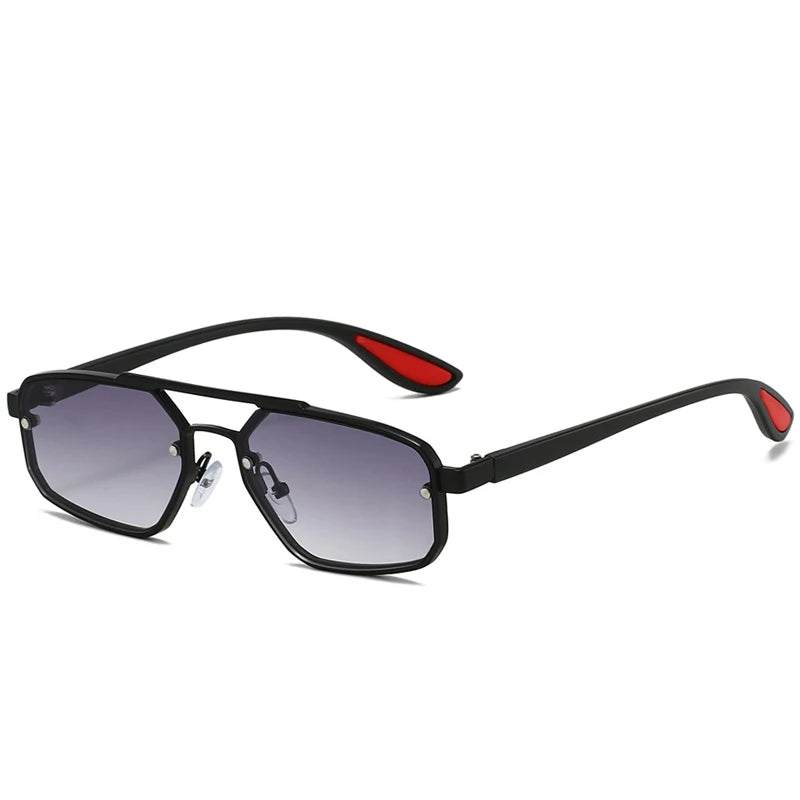 2025 Fashion Metal Pilot Women Personalized Double Bridge Luxury Brand Design Trend Sunglasses Men Drive Shades UV400 Eyewear