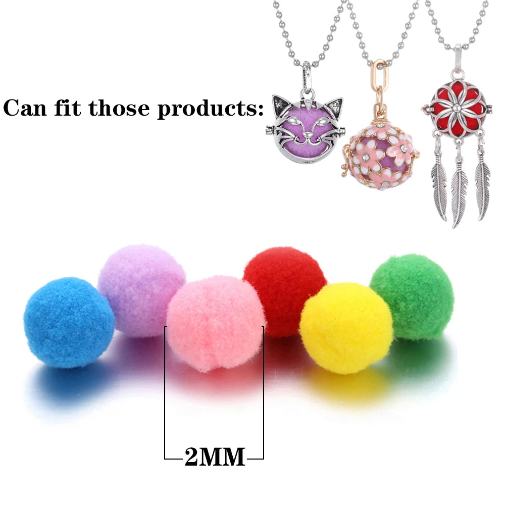 100PCS Wholesale Aromatherapy Pads for Necklace Bracelet 25mm 30mm Mixed Colorful Spacers Round Diffuser Thick Felt Refill Pads