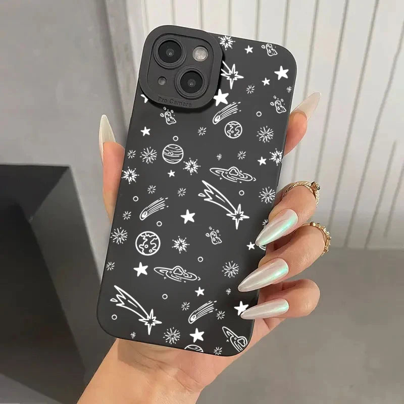 Colorful Braided Planet Hand-Painted Case for Xiaomi Mi 11 Lite 5G 14 13T 13 12T 12 Poco F6 F5 X6 X5 X3 M6 Pro Shockproof Cover