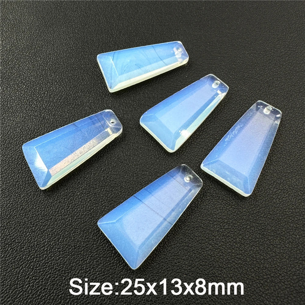 Natural Trapezoid Shape Stone Pendant High Quanlity Amethysts Labradorite Quartzs Charms Bead For Necklace Earrings DIY Handmade - Madeinsea©