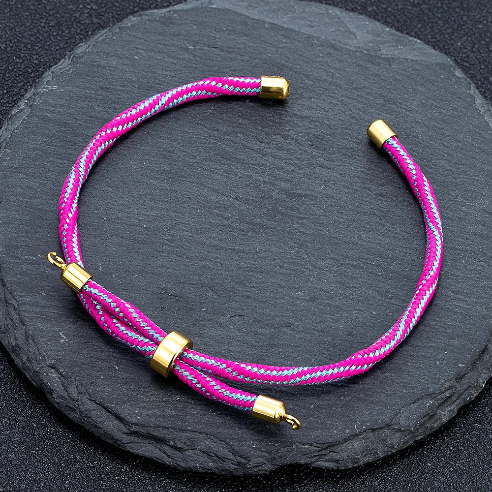 MKENDN Half Finished Adjustable Cord Bracelet DIY Bracelet Silk Cord Accessories  Bracelet Findings Craft