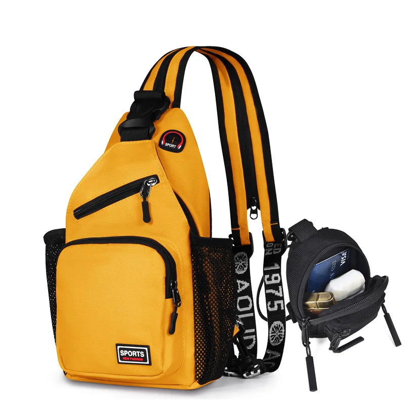 Geestock Convertible Backpack 2 in1 Small Sling Backpack for Women Crossbody Daily Bag Waterproof Chest Bag for Travel Hiking