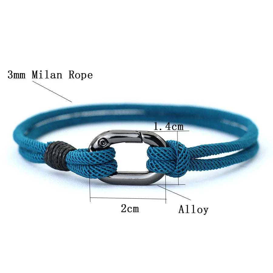 Noter Stylish Rope Bracelet Men 9 Colors Grade A 3mm Thin Milan String Charm Braslet Meditation Prayer Healing Braclet Pulseria