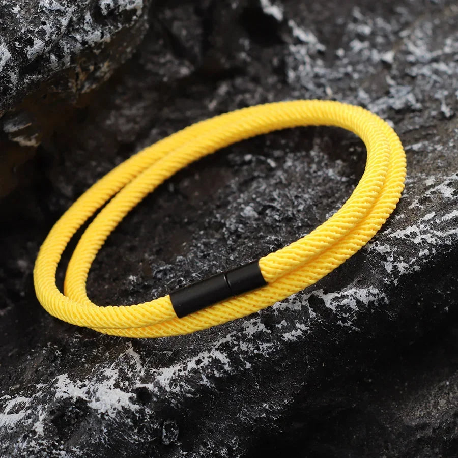 New Minimalist Outdoors Sports Men Bracelet Rope Bilayer 4mm Lucky Red Thread Braclet Bangle Gift For Him Beach Nautical Braslet
