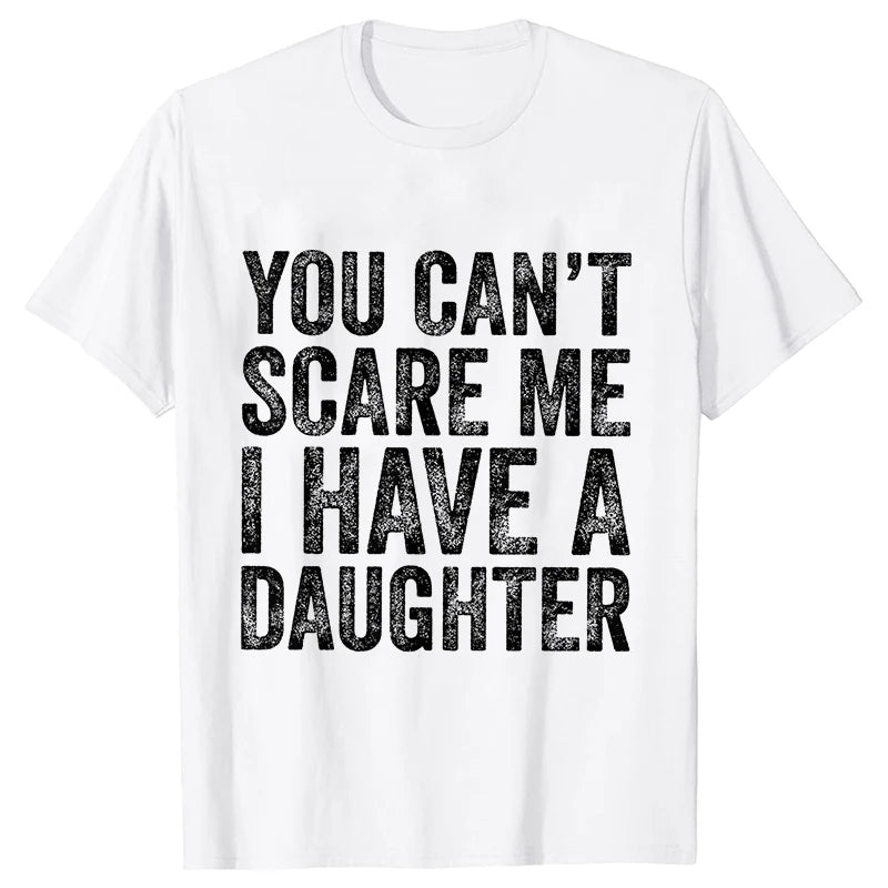 T-shirts for Men Funny Print Tshirt Dad Daddy Daughters Oversized Clothes Short Sleeve Tees Children Cute Joke Men Tshirt Tops