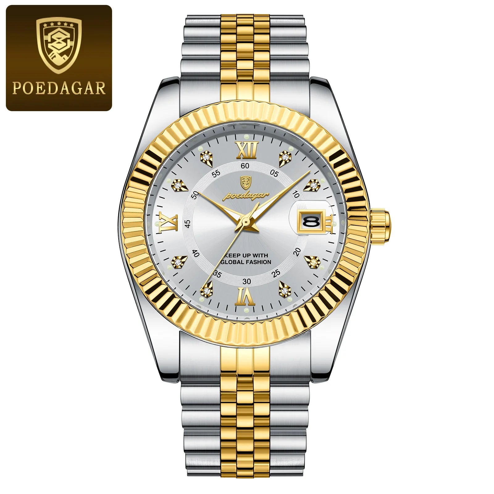 POEDAGAR Luxury Sport Wrist Watch For Man Waterproof Luminous Date Men Watch Quartz Stainless Steel Men's Watches Male Reloj+box - Madeinsea©