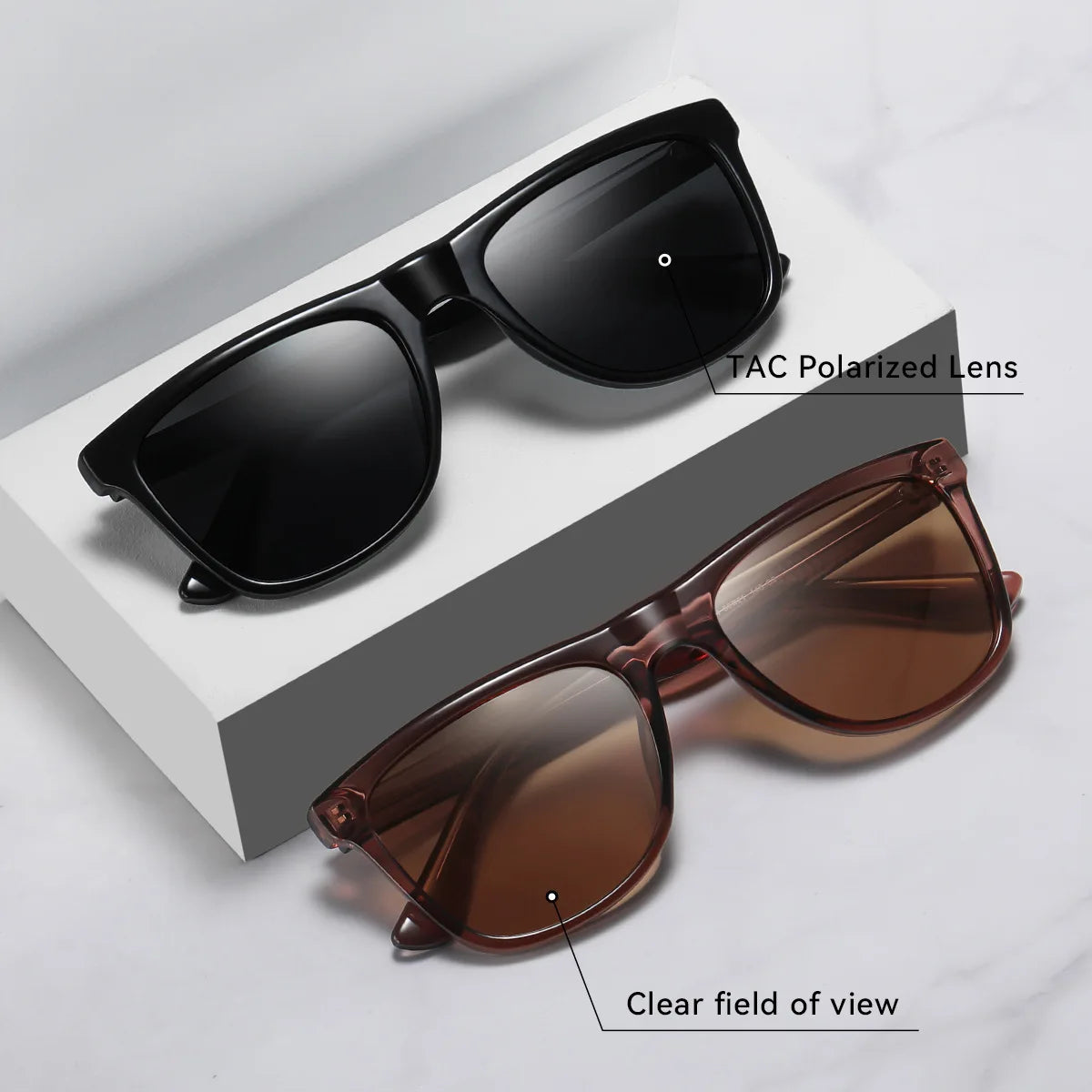 Luxury Square Vintage Polarized Sunglasses For Men Women Fashion Travel Car Driving Anti-glare Sun Glasses Male Eyewear UV400 - Madeinsea©