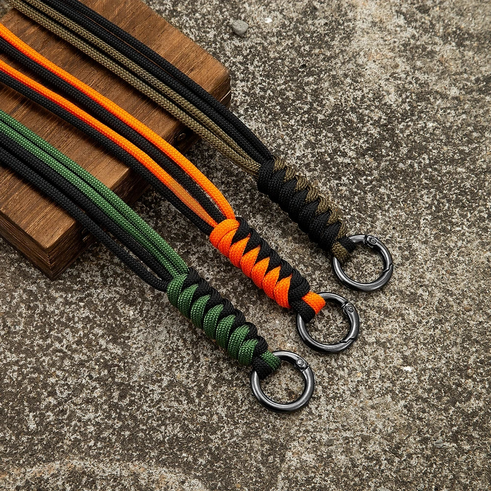 MKENDN Men Women Paracord Lanyard Backbag Metal Spring buckle Layard With High Quality Mulyiple Use Lanyard For EDC Knife Key