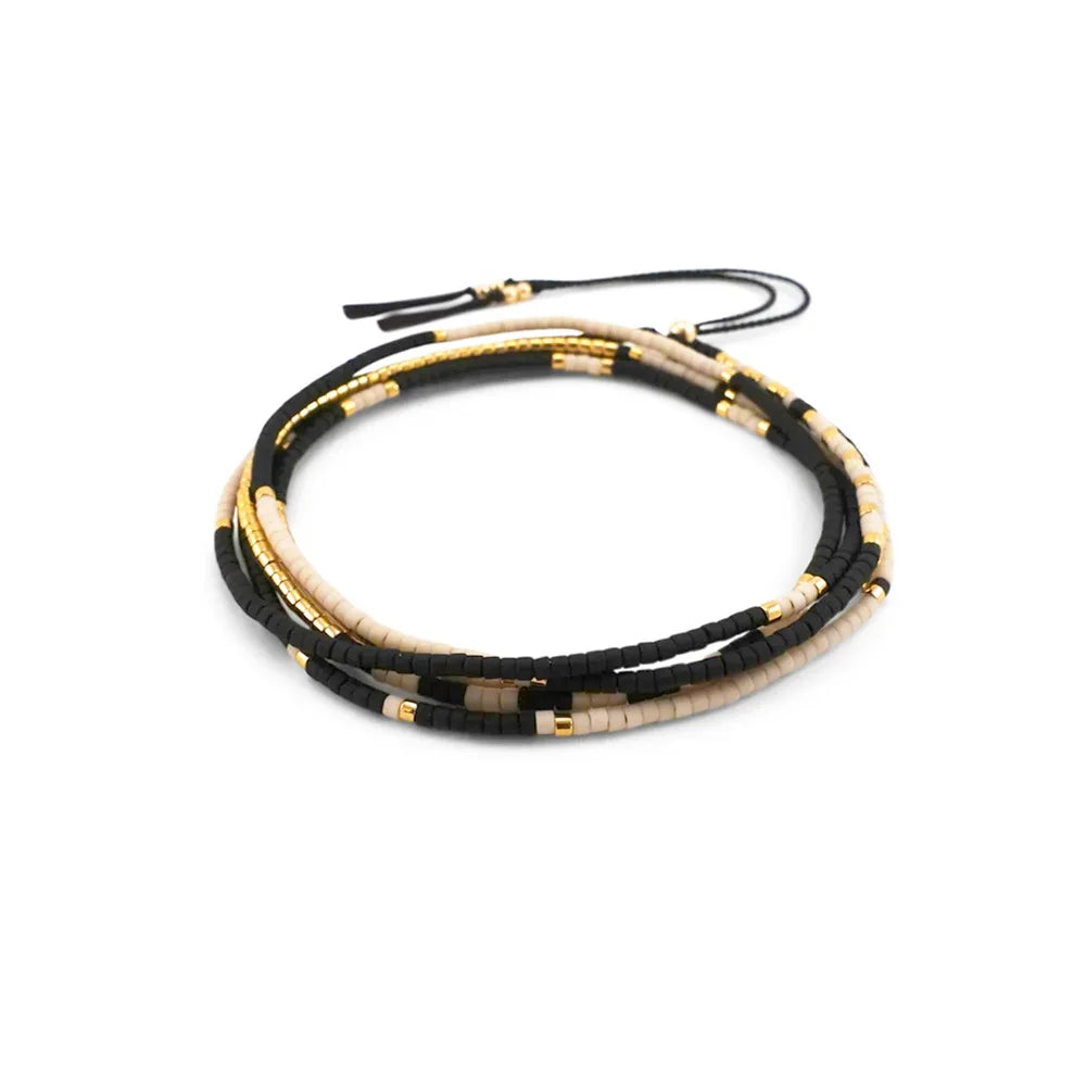 KKBEAD Miyuki Bracelet for Women Adjustable Stackable Boho Necklace Jewelry Multilayer Summer Beach Bracelet Gift for Anniversar