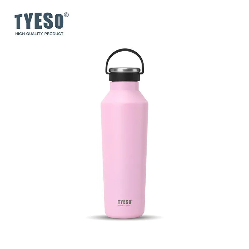 Tyeso Thermos Cup Stainless Steel Vacuum Water Bottle With handle Portable Leak-Proof for Sports Outdoo Insulated Cups Drinkware