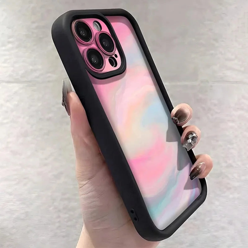 For Samsung Galaxy S25 S24 S23 S22 Ultra FE A16 A55 A54 A53 A06 A15 A35 A14 A34 5G Case Dreamy Ombre Design TPU Soft Phone Cover