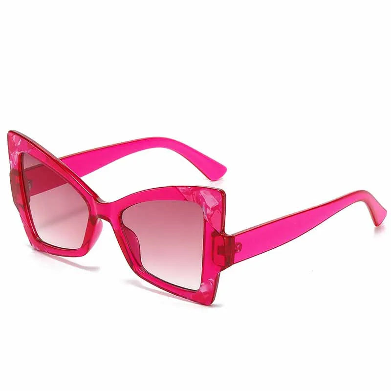 Fashion Sunglasses Classic Retro Cat Eye Glasses Women Brand Vintage Travel Butterfly Sun Glasses Big Female Eyewear Anti-Glare