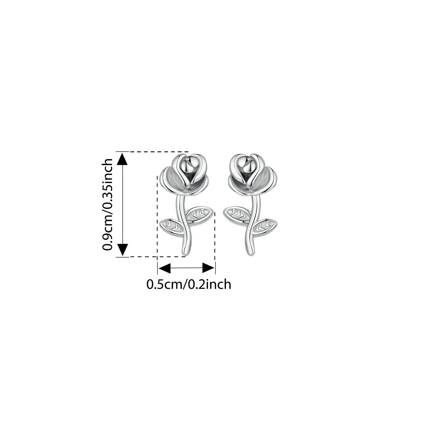 BISAER Autumn Flowers Stud Earrings 925 Sterling Silver Yellow Enamel Process Stud Ear for Women Party Fine Jewelry Gifts