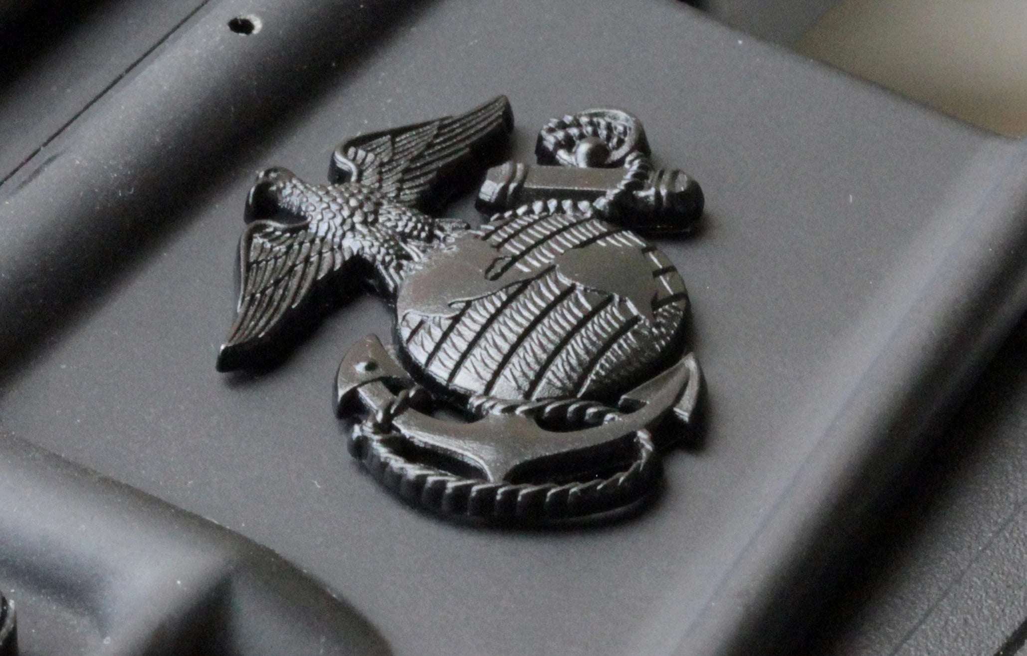 2 Stück USMC Metall-Emblem-Aufkleber, Metallic-Aufkleber, Abzeichen, Emblem des United States Marine Corps
