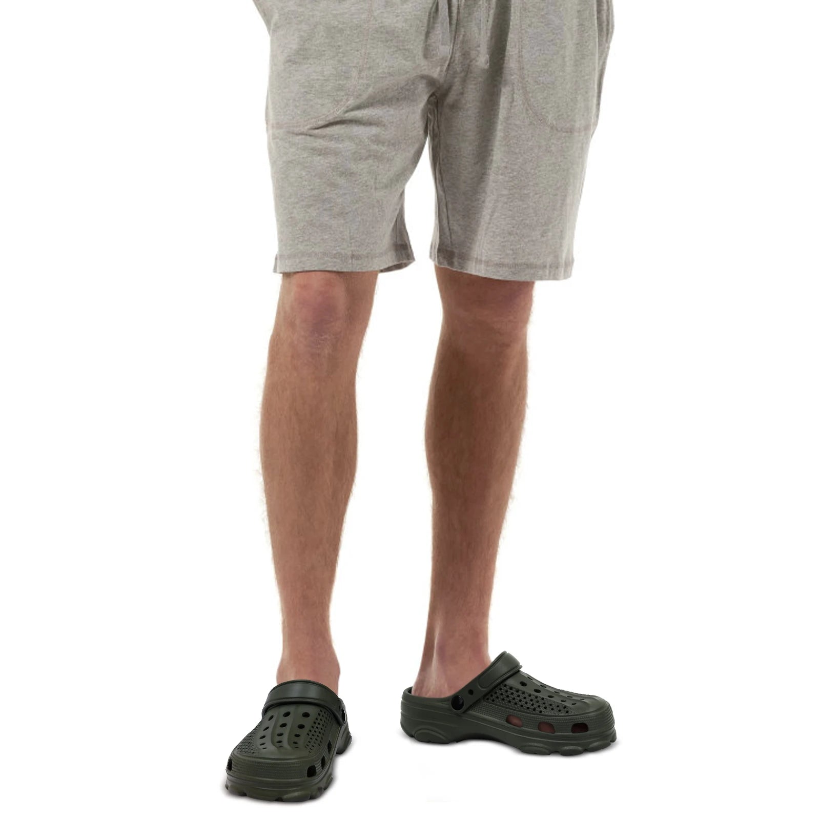 Smile Pop Casual Men Clogs Slippers Band Summer Slippers Outdoor Non-slip Beach Cozy Men Shoes Soft EVA Home Breathable Slippers