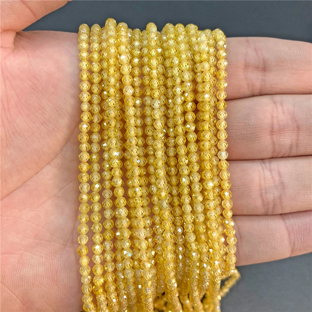 Natural Zircon Beads 2 3 4mm Tiny Stone Loose Spacer Bead For Necklace Bracelets Accessories Jewelry Making 15.5" Strand - Madeinsea©