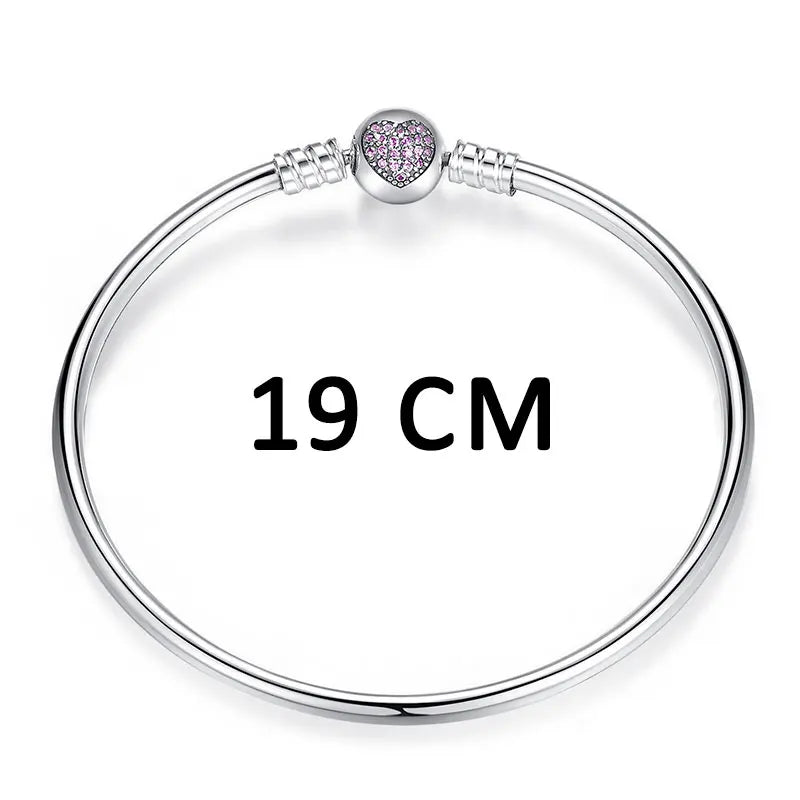 BISAER Bracelet en argent sterling 925 massif, maille serpent, zircon, bracelet et jonc avec breloque œil de démon bleu, tailles 17 à 21