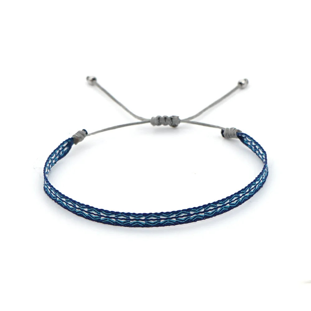 Unisex Handmade Woven Bracelet Wholesale Colombia Cloth Braided Bracelets for Women Men Bohemian Hippie Friendship Jewelry - Madeinsea©