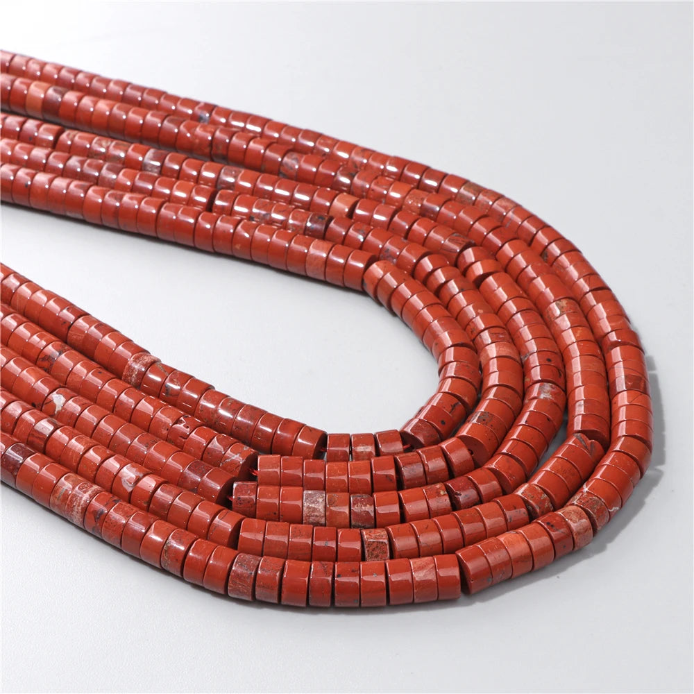 Natural Flat Round Disc Beads 6x3mm Sea Sediment Amethysts Rondelle Spacer Stone Bead For Jewelry Making DIY Bracelet Earrings