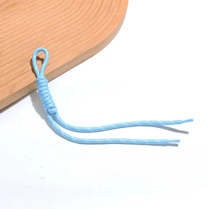 Hot Creative Colorful Braided Lanyard Keychain Bag Pendant Sport Style Bag Charm Ornaments Car Backpack Pendant Accessories Gift